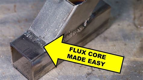 how to weld with flux core wire